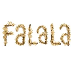 7 In. HGTV Home Collection Fa La La Wall Decoration