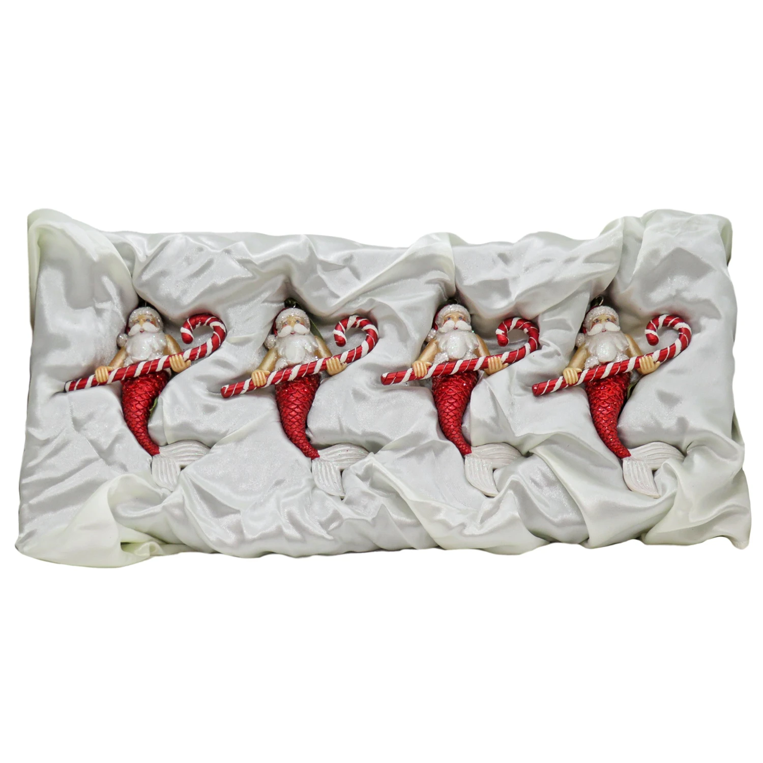 4-Piece HGTV Home Collection Santa Merman Ornaments 6 4-Piece HGTV Home Collection Santa Merman Ornaments - Image 6