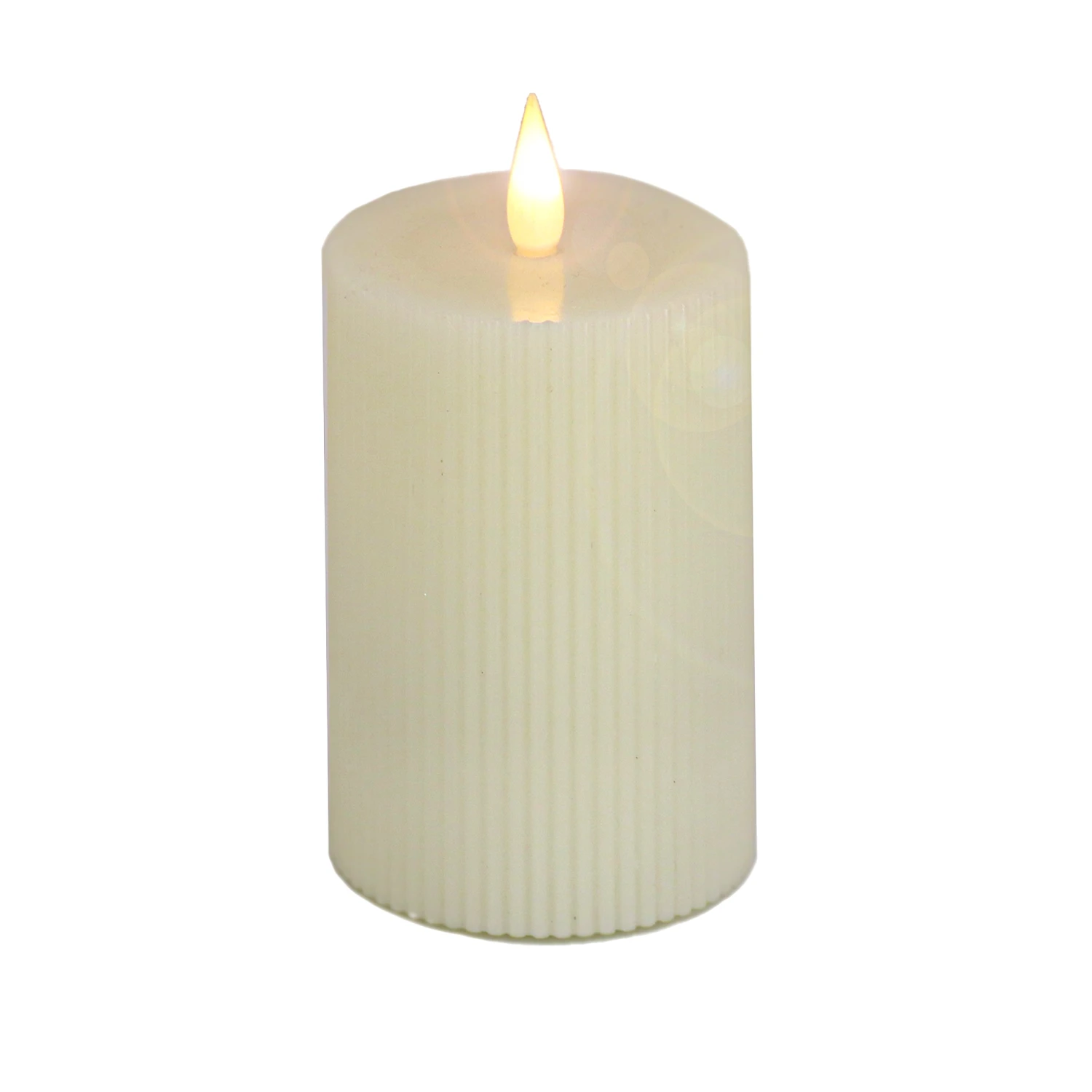 3 In. By 9 In. HGTV Home Collection Flameless Georgetown Pillar Candle, Ivory 1 3 In. By 9 In. HGTV Home Collection Flameless Georgetown Pillar Candle, Ivory