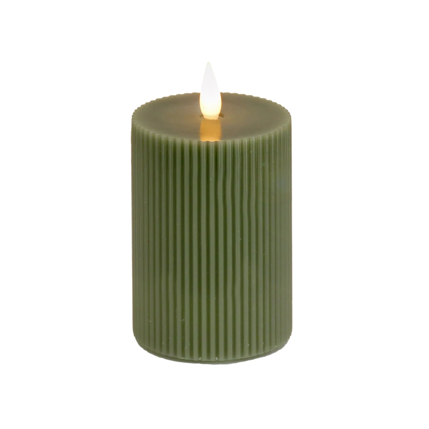 4 In. By 8 In. HGTV Home Collection Flameless Georgetown Pillar Candle, Dk Green 1 4 In. By 8 In. HGTV Home Collection Flameless Georgetown Pillar Candle, Dk Green