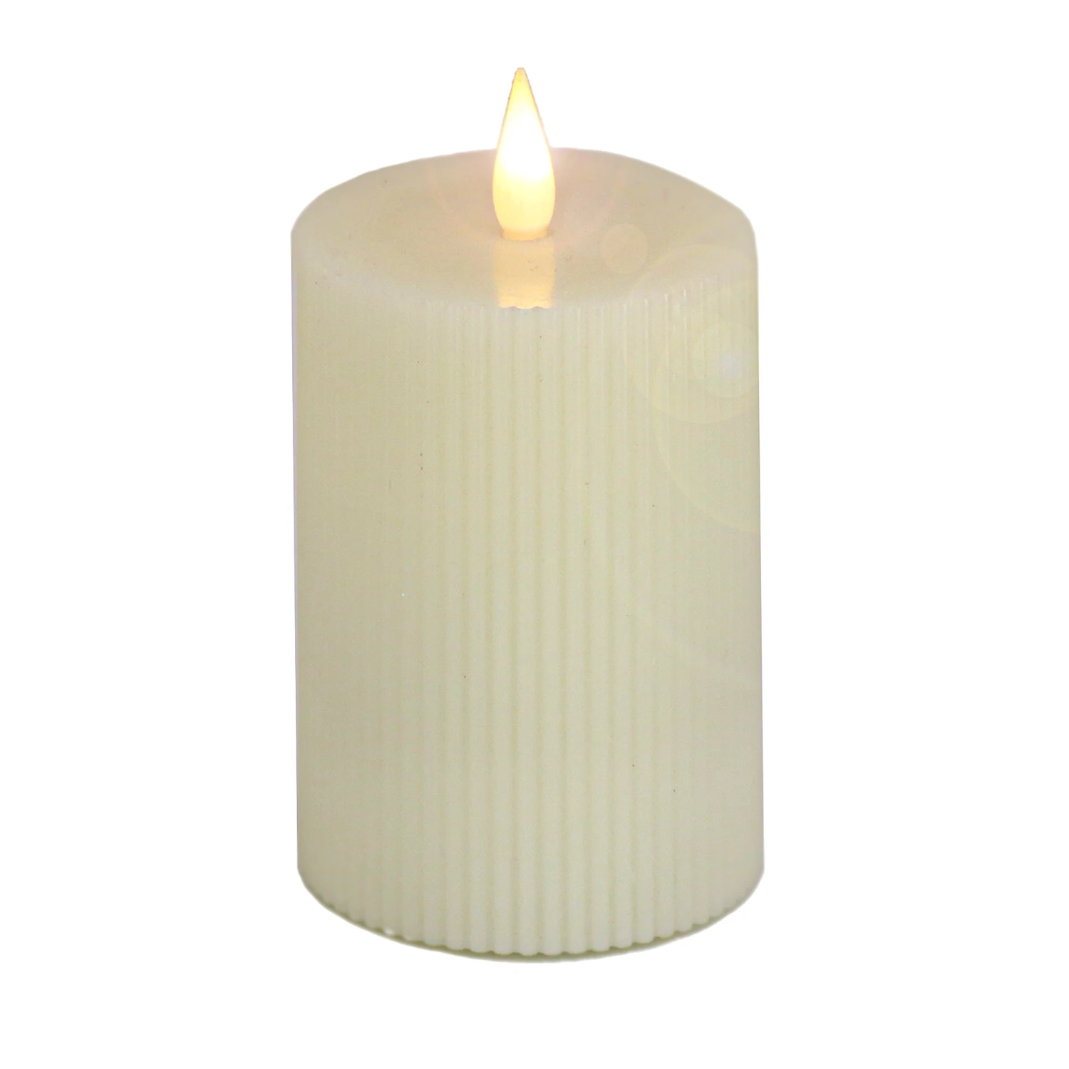 4 In. By 10 In. HGTV Home Collection Flameless Georgetown Pillar Candle, Ivory 1 4 In. By 10 In. HGTV Home Collection Flameless Georgetown Pillar Candle, Ivory