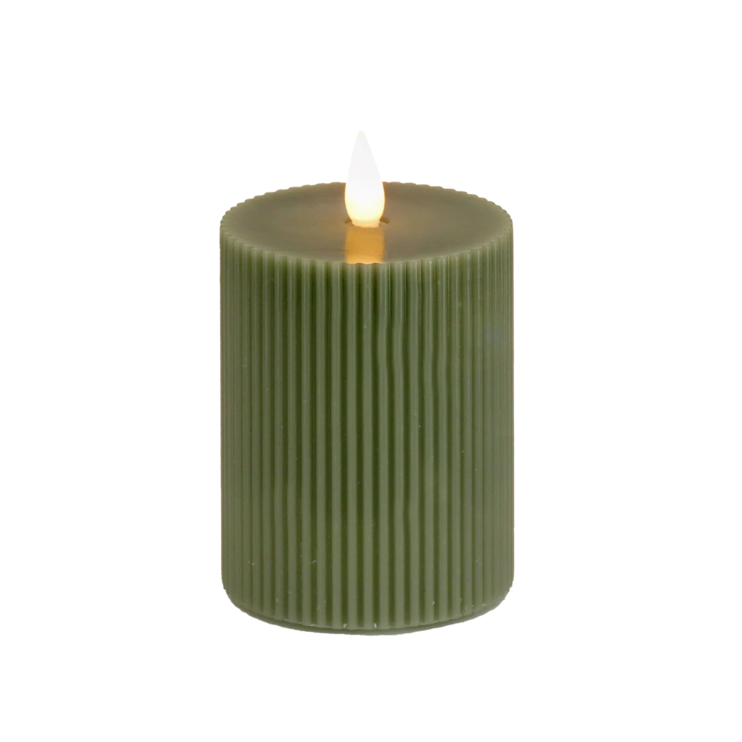 5 In. By 7 In. HGTV Home Collection Flameless Georgetown Pillar Candle, Dk Green 1 5 In. By 7 In. HGTV Home Collection Flameless Georgetown Pillar Candle, Dk Green