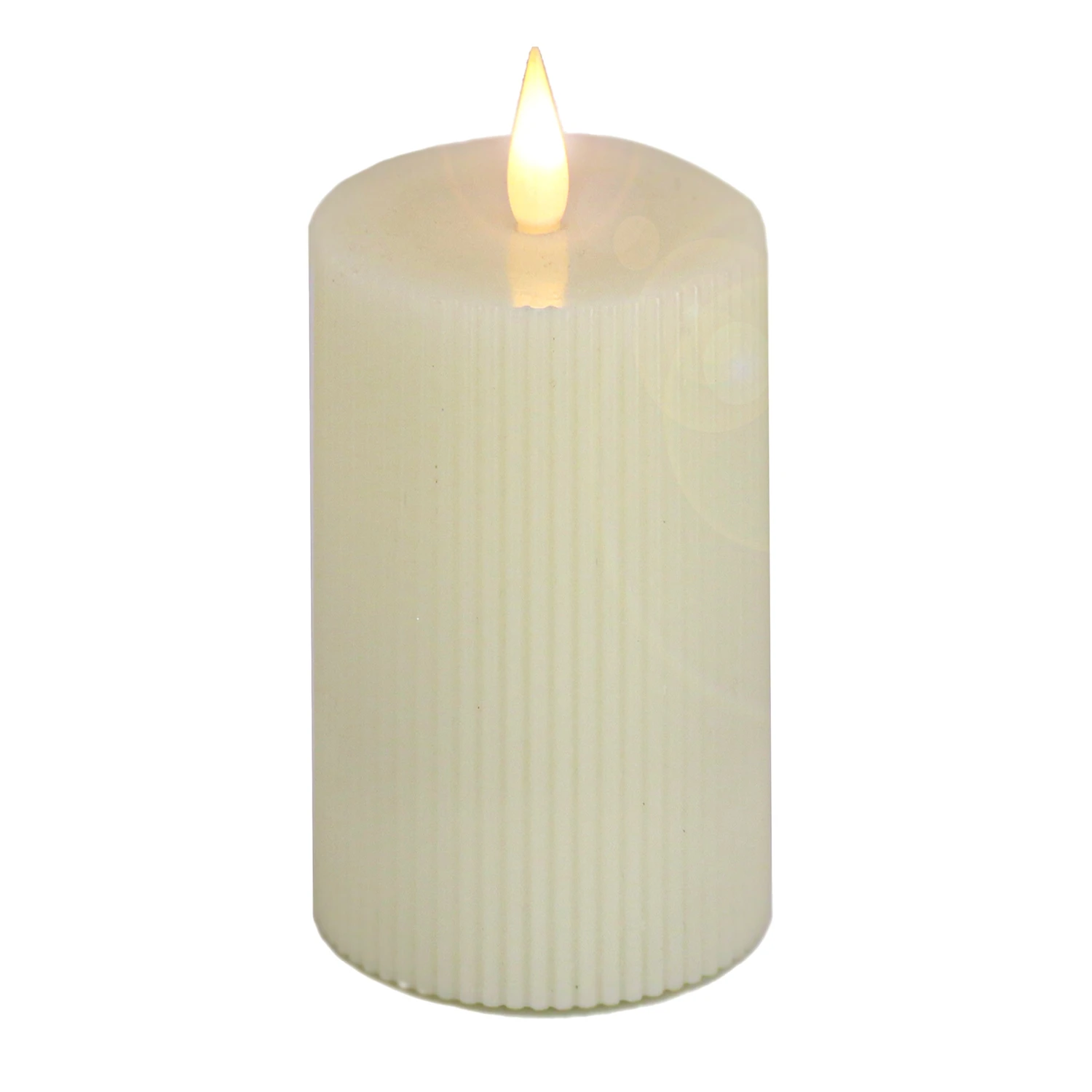 5 In. By 9in. HGTV Home Collection Flameless Georgetown Pillar Candle, Ivory 1 5 In. By 9in. HGTV Home Collection Flameless Georgetown Pillar Candle, Ivory