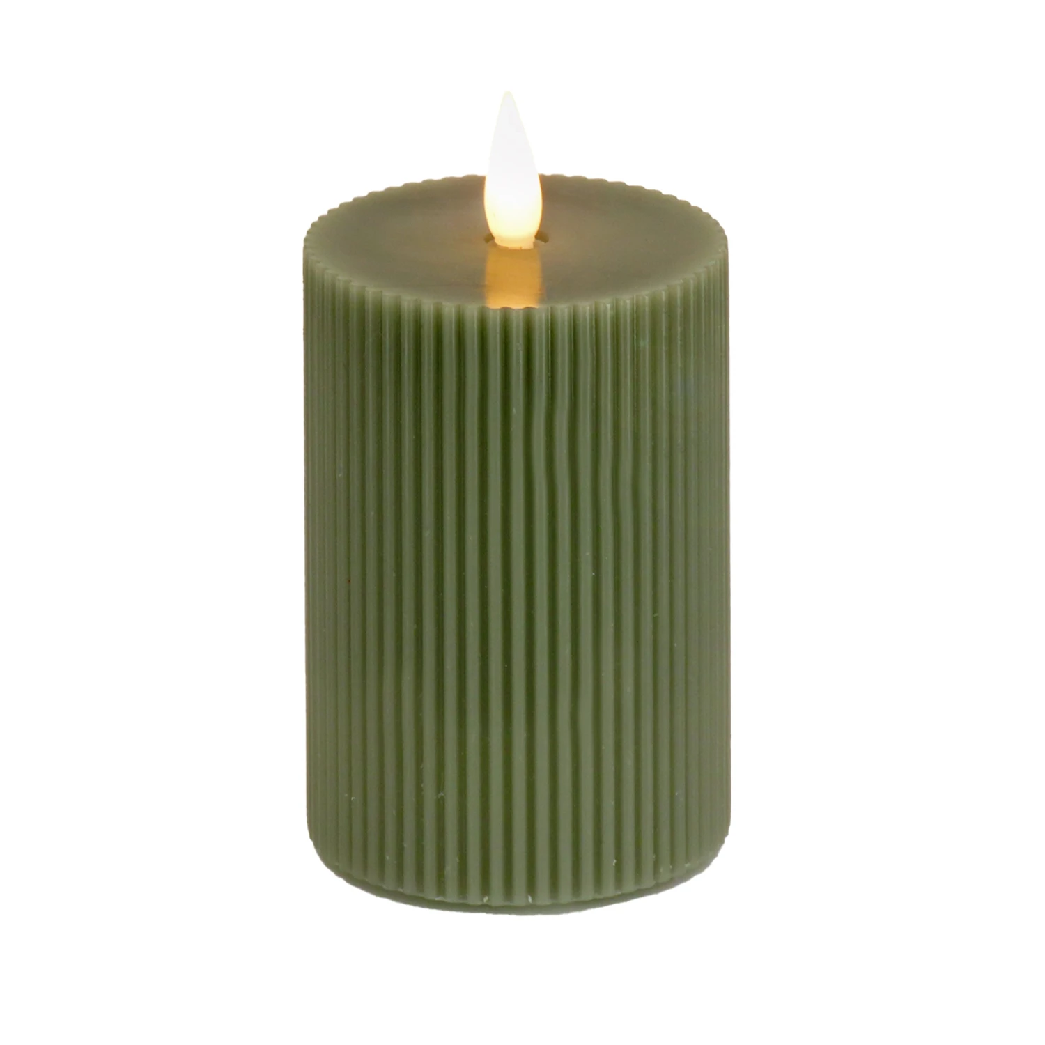 5 In. By 11 In. HGTV Home Collection Flameless Georgetown Pillar Candle, Dk Green 1 5 In. By 11 In. HGTV Home Collection Flameless Georgetown Pillar Candle, Dk Green
