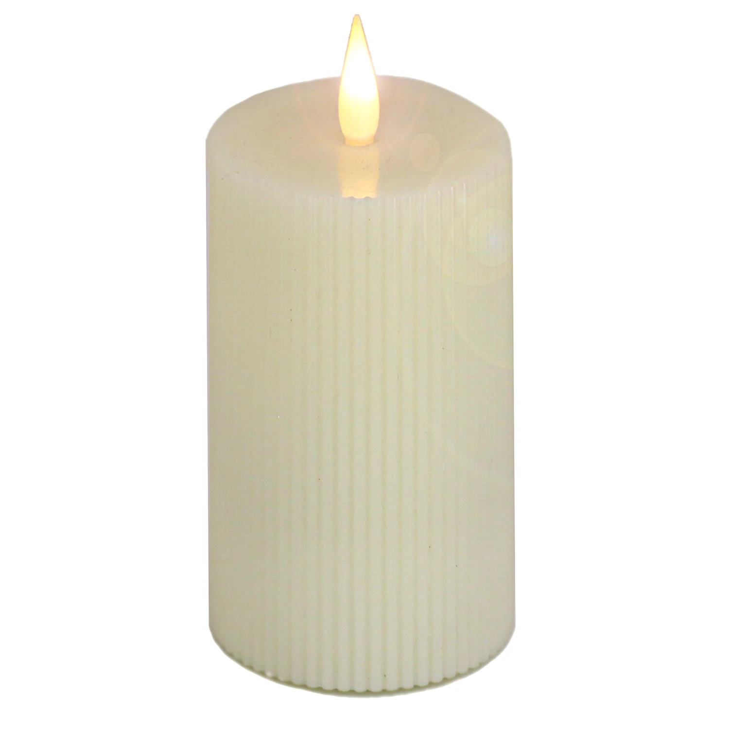 5 In. By 11 In. HGTV Home Collection Flameless Georgetown Pillar Candle, Ivory 1 5 In. By 11 In. HGTV Home Collection Flameless Georgetown Pillar Candle, Ivory