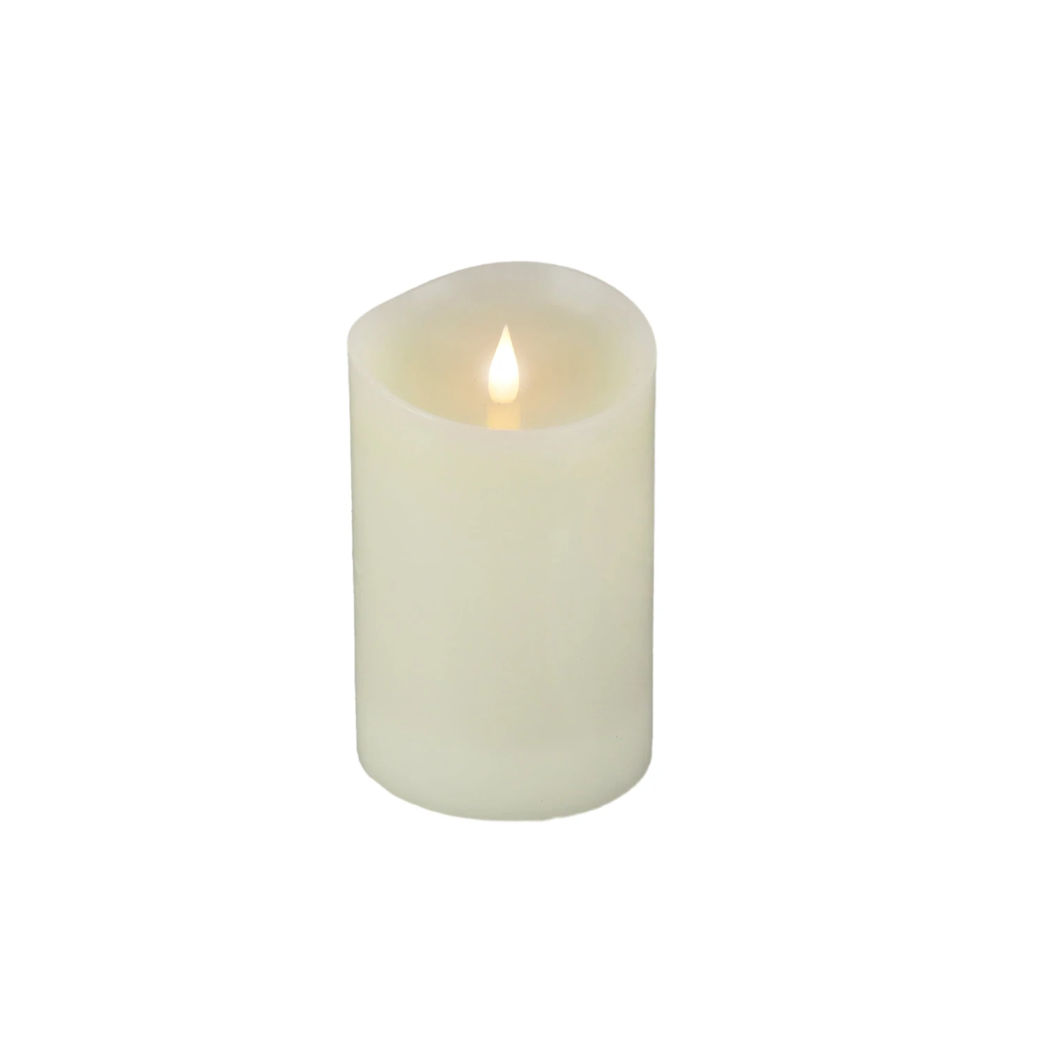 4 In. By 6 In. HGTV Home Collection Flameless Heritage Pillar Candle, Ivory 1 4 In. By 6 In. HGTV Home Collection Flameless Heritage Pillar Candle, Ivory