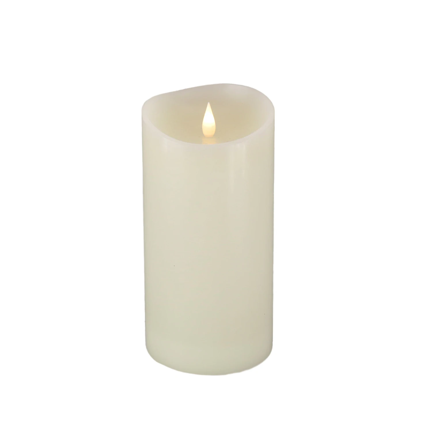 4 In. By 8 In. HGTV Home Collection Flameless Heritage Pillar Candle, Ivory 1 4 In. By 8 In. HGTV Home Collection Flameless Heritage Pillar Candle, Ivory