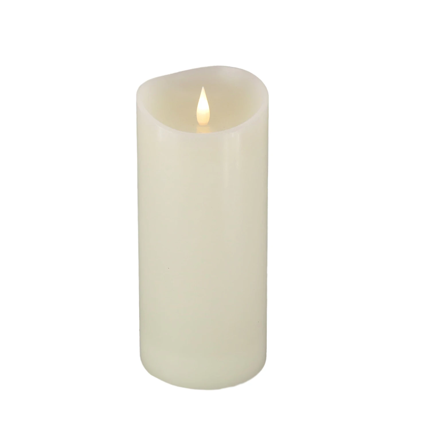 4 In. By 10 In. HGTV Home Collection Flameless Heritage Pillar Candle, Ivory 1 4 In. By 10 In. HGTV Home Collection Flameless Heritage Pillar Candle, Ivory