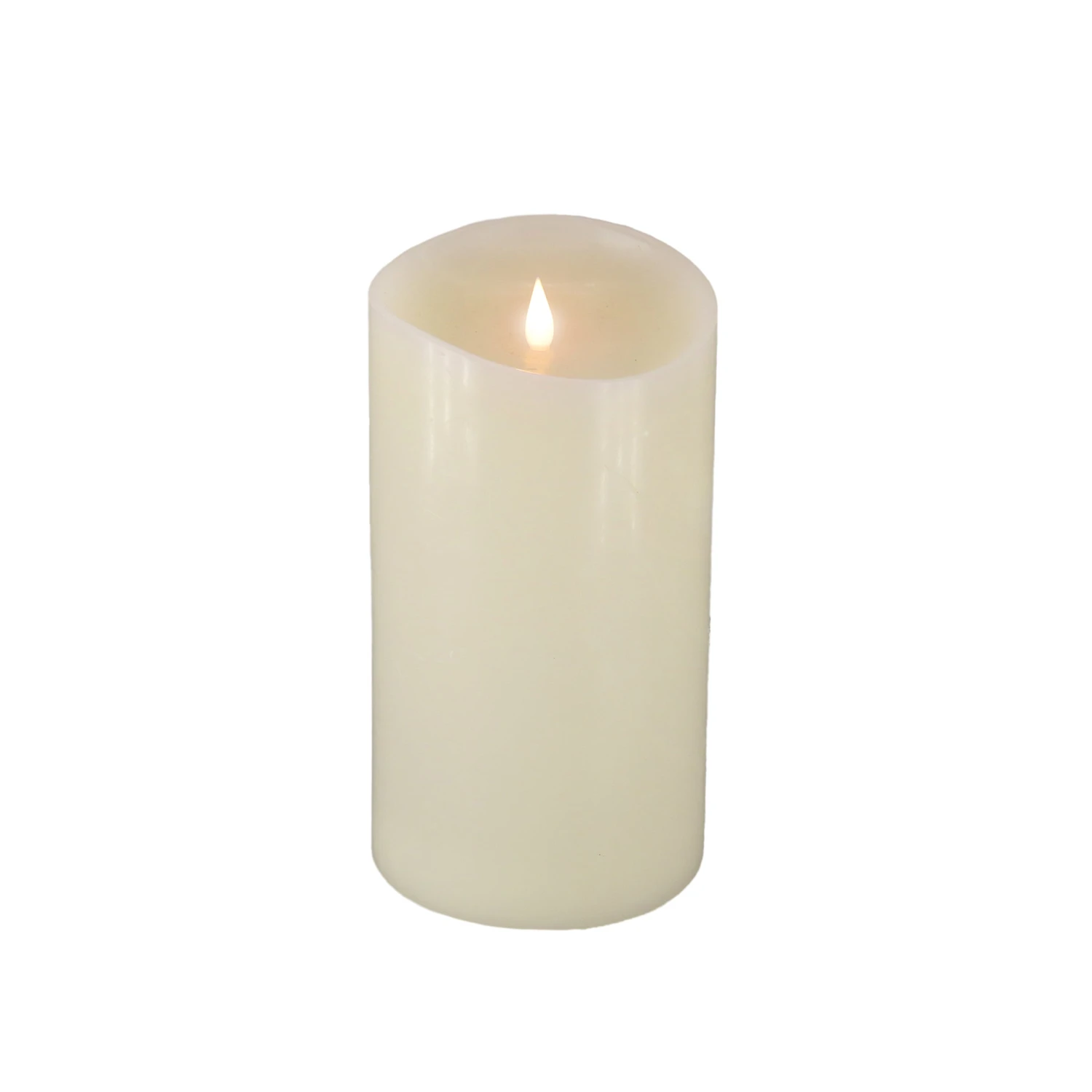 5 In. By 9in. HGTV Home Collection Flameless Heritage Pillar Candle, Ivory 1 5 In. By 9in. HGTV Home Collection Flameless Heritage Pillar Candle, Ivory