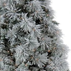 6.5 Ft. Pre-Lit Flocked Bavarian Pine Tree 10 6.5 Ft. Pre-Lit Flocked Bavarian Pine Tree -Christmas Trees Sales HGTFB13 300P 65 3