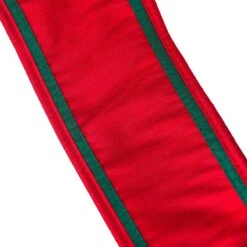 3 In. HGTV Home Collection Dupioni Double-Sided Ribbon, Red & Green -Christmas Trees Sales HGTOR99 0422089 3