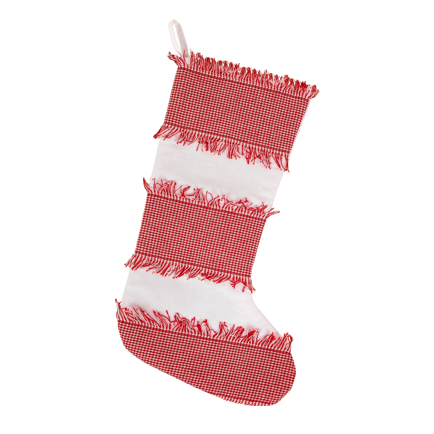 18 In. HGTV Home Collection Ric Rac Border Stocking 1 18 In. HGTV Home Collection Ric Rac Border Stocking