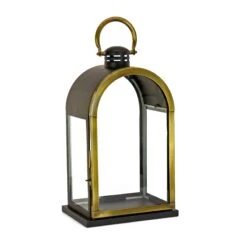 22 In. HGTV Home Collection Antique Bronze Dome Lantern, Large