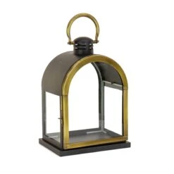 18 In. HGTV Home Collection Antique Bronze Dome Lantern, Small