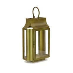 18 In. HGTV Home Collection Antique Bronze Lantern, Small
