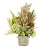 33 In. Spring Potted Plant Table Decoration With Hydrangea Blooms, Assorted Palms