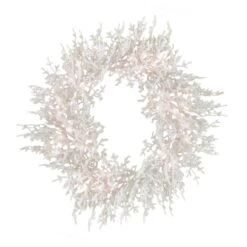 30 In. Pre-LitHGTV Home Collection Christmas By The Sea Coral Wreath