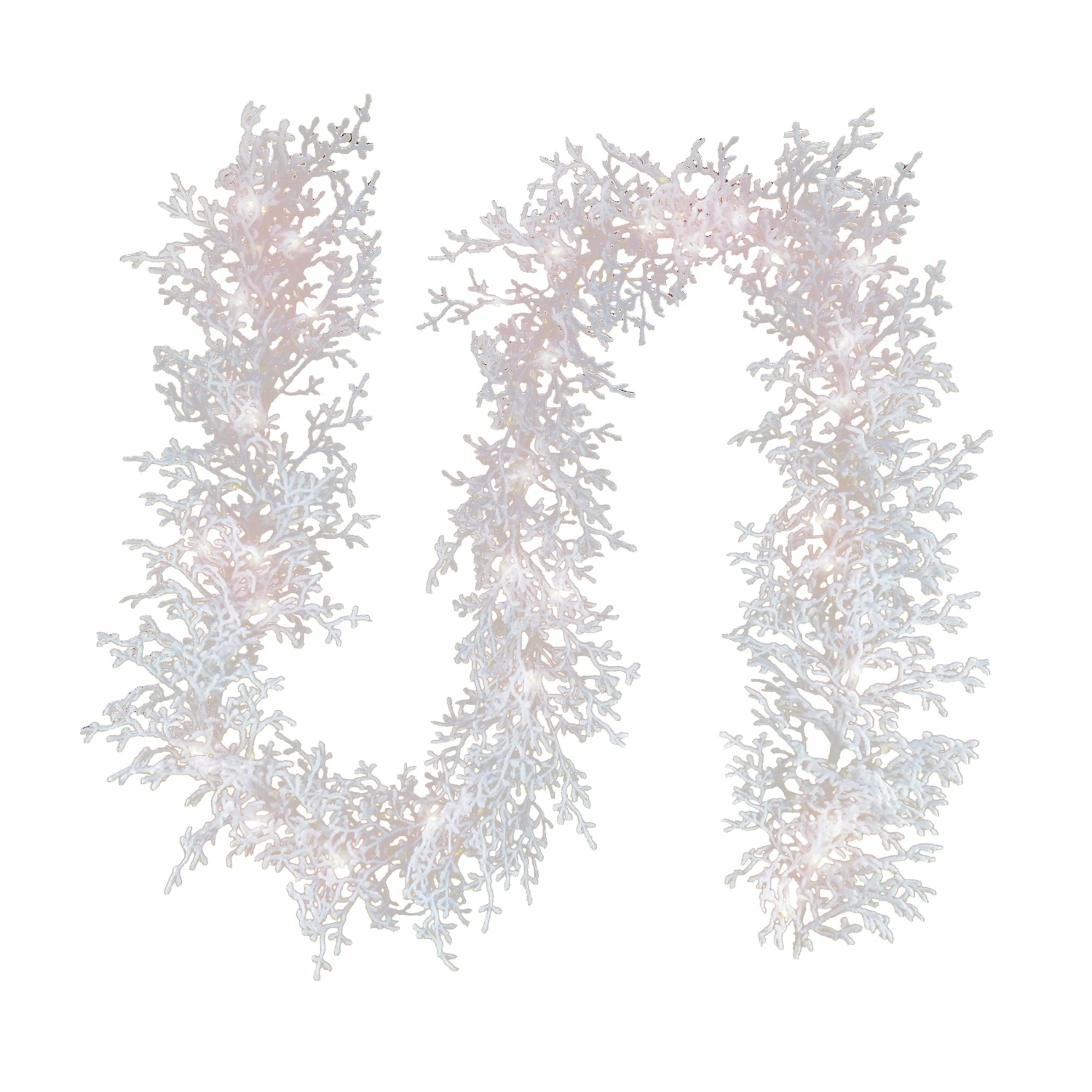 9 Ft. Pre-Lit HGTV Home Collection Christmas By The Sea Coral Garland 1 9 Ft. Pre-Lit HGTV Home Collection Christmas By The Sea Coral Garland