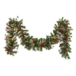 9 Ft. Iced Berry Pine Garland With LED Lights 8 9 Ft. Iced Berry Pine Garland With LED Lights -Christmas Trees Sales IP8 300 9B B 1 34ee5fc7 de20 4880 81ec bc3d06f8cff2
