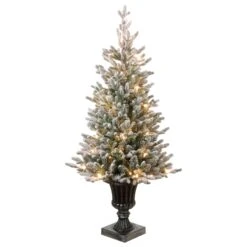 4 Ft. Pre-Lit Iceland Fir Tree With Clear Lights