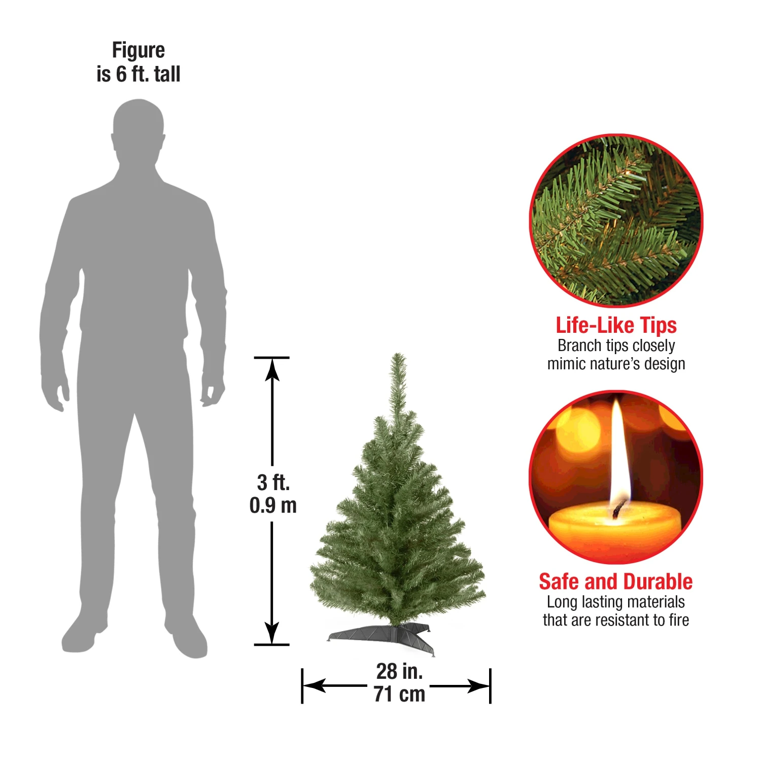3 Ft. Kincaid Spruce Tree 4 3 Ft. Kincaid Spruce Tree - Image 4