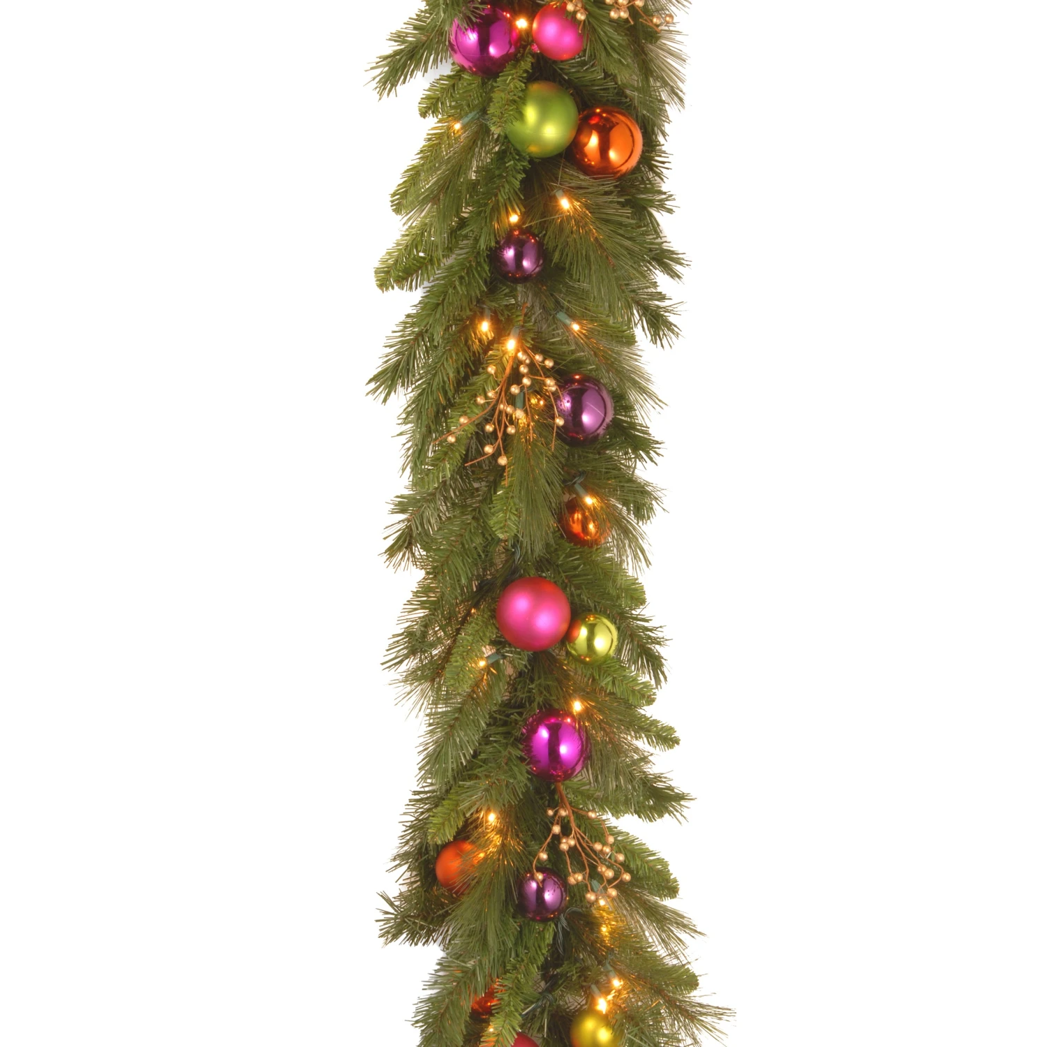 6 Ft. Pre-Lit Kaleidoscope Garland With Warm White LED Lights 1 6 Ft. Pre-Lit Kaleidoscope Garland With Warm White LED Lights