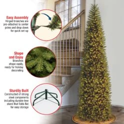 12 Ft. Pre-Lit Kingswood Fir Pencil Slim Tree With Clear Lights 15 12 Ft. Pre-Lit Kingswood Fir Pencil Slim Tree With Clear Lights -Christmas Trees Sales KW7 300 120 Features 46c59ff7 dc94 4bd7 9639 a6ad0f3daff9