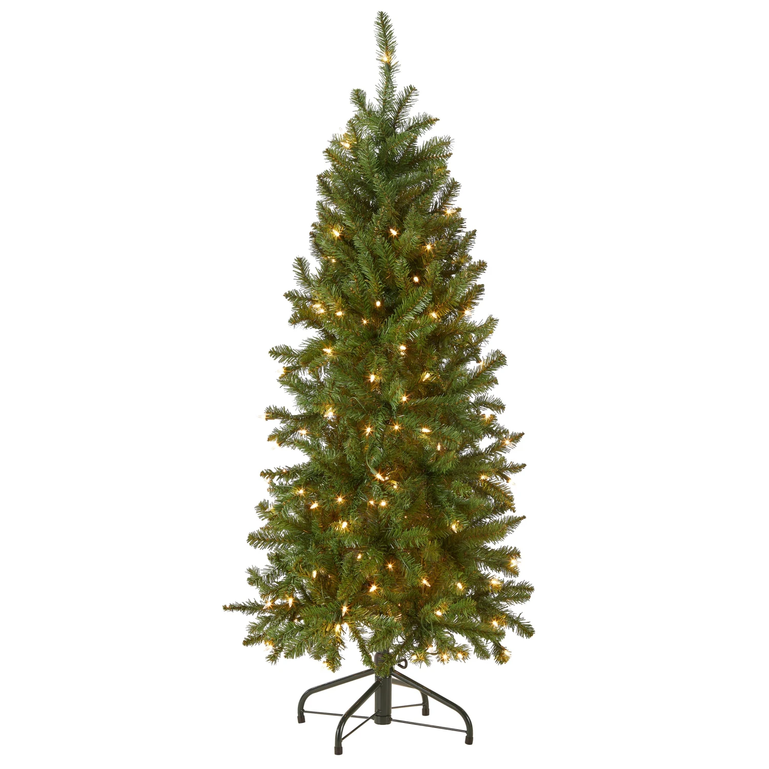 4.5 Ft. Pre-Lit Kingswood Fir Pencil Tree With Clear Lights 1 4.5 Ft. Pre-Lit Kingswood Fir Pencil Tree With Clear Lights