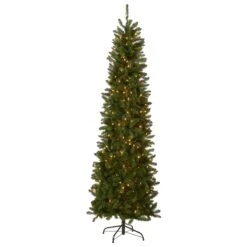 6 Ft. Pre-Lit Kingswood Fir Pencil Tree With Clear Lights