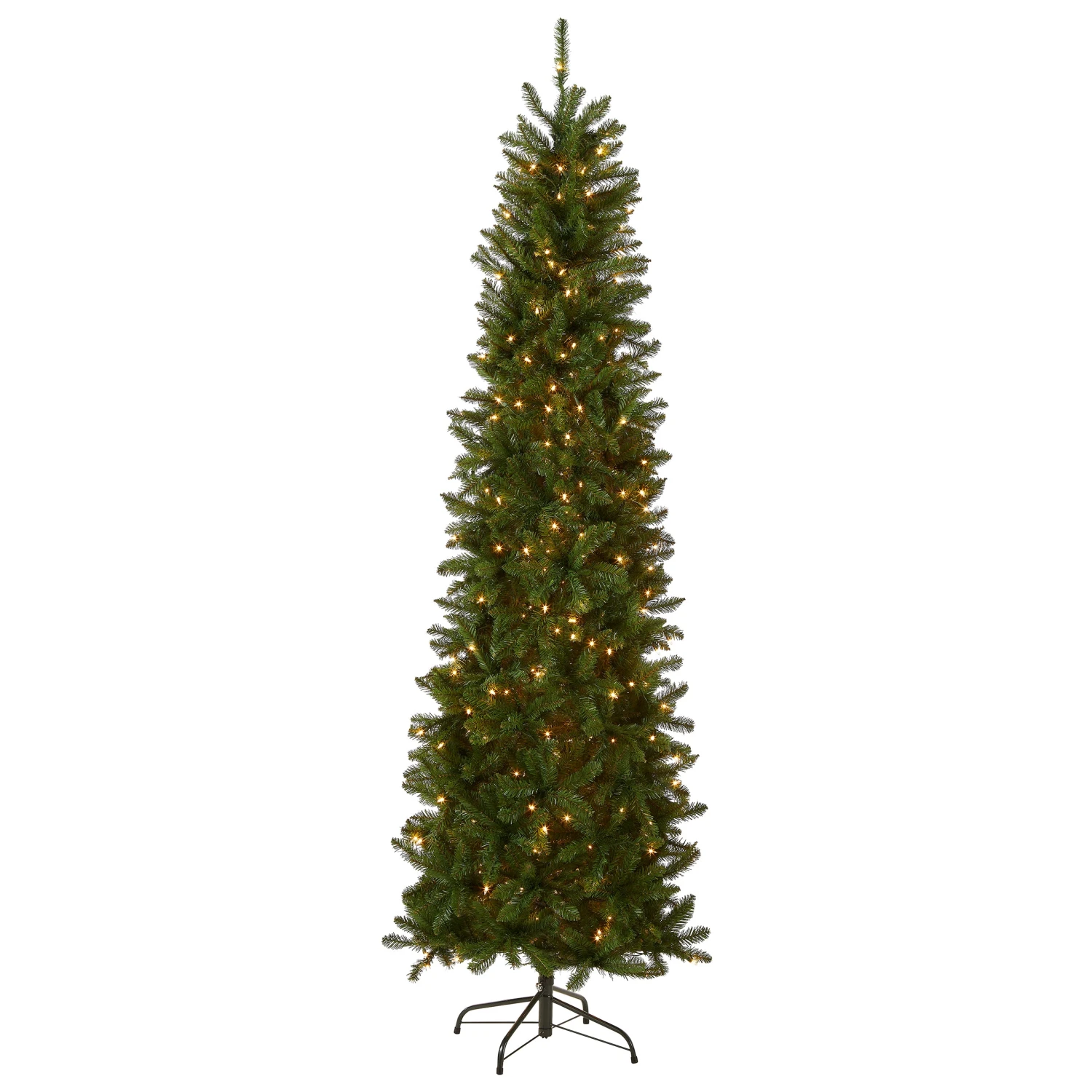 6 Ft. Pre-Lit Kingswood Fir Pencil Tree With Clear Lights 1 6 Ft. Pre-Lit Kingswood Fir Pencil Tree With Clear Lights