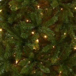 7.5 Ft. Pre-Lit Kingswood Fir Pencil Tree With Clear Lights -Christmas Trees Sales KW7 300 75 Silo C1