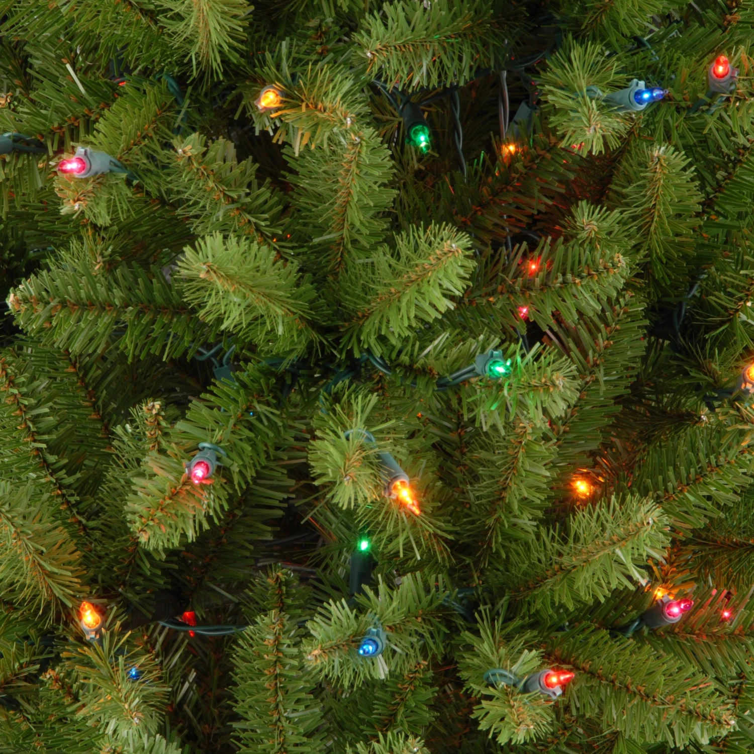 4.5 Ft. Pre-Lit Kingswood Fir Pencil Tree With Multicolor Lights 3 4.5 Ft. Pre-Lit Kingswood Fir Pencil Tree With Multicolor Lights - Image 3