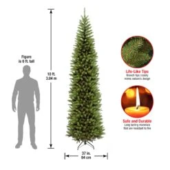 10 Ft. Kingswood Fir Pencil Slim Tree -Christmas Trees Sales KW7 500 100 Dim