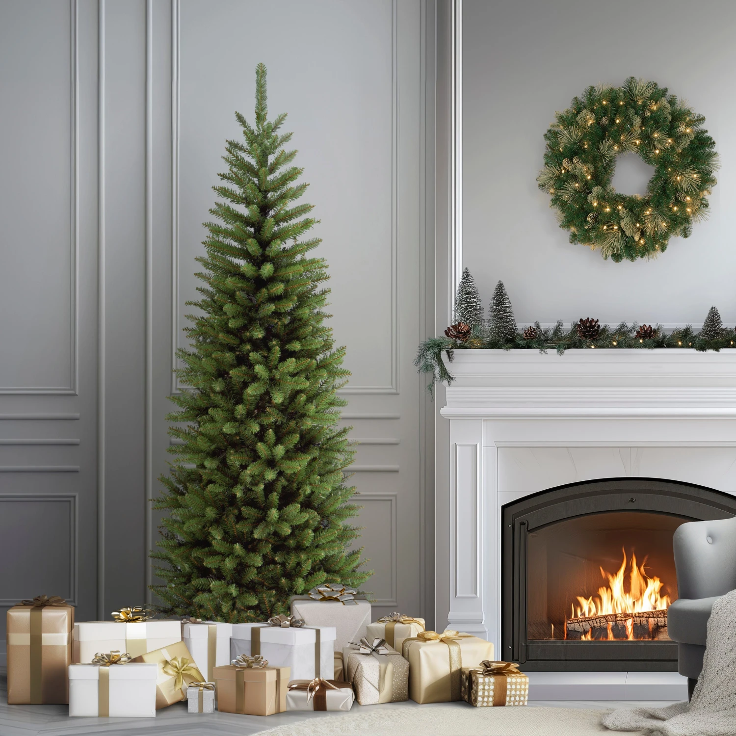 6.5 Ft. Kingswood Fir Slim Tree 2 6.5 Ft. Kingswood Fir Slim Tree - Image 2