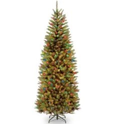 7.5 Ft. Pre-Lit Kingswood Fir Slim Tree With PowerConnect Dual Color LED Lights 6 7.5 Ft. Pre-Lit Kingswood Fir Slim Tree With PowerConnect Dual Color LED Lights -Christmas Trees Sales KW7 D52 75 1