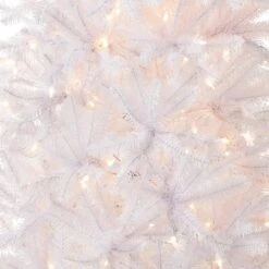 7 Ft. Pre-Lit Kingswood Fir White Pencil Tree With Clear Lights 10 7 Ft. Pre-Lit Kingswood Fir White Pencil Tree With Clear Lights -Christmas Trees Sales KWW7 300 70 Silo C1