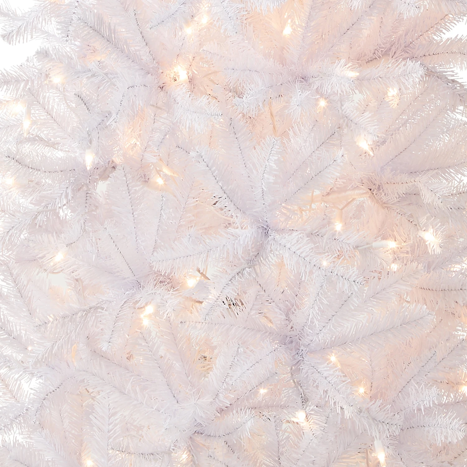 7 Ft. Pre-Lit Kingswood Fir White Pencil Tree With Clear Lights 3 7 Ft. Pre-Lit Kingswood Fir White Pencil Tree With Clear Lights - Image 3