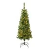 4.5 Ft. Pre-lit Linden Spruce Wrapped Tree With Warm White LED Lights