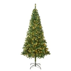 7.5 Ft. Pre-Lit Linden Spruce Tree With Warm White LED Lights
