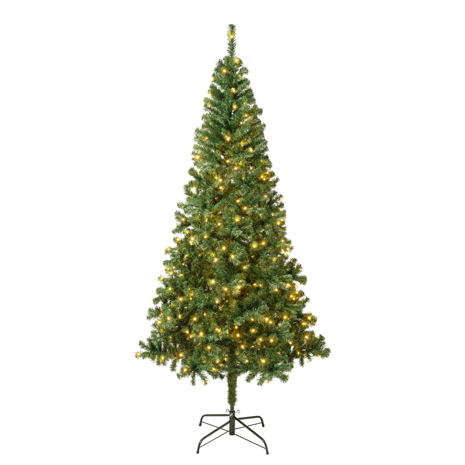 7.5 Ft. Pre-Lit Linden Spruce Tree With Warm White LED Lights 1 7.5 Ft. Pre-Lit Linden Spruce Tree With Warm White LED Lights