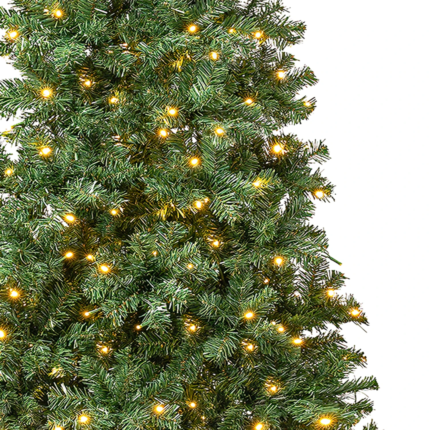 7.5 Ft. Pre-Lit Linden Spruce Slim Tree With LED Lights 3 7.5 Ft. Pre-Lit Linden Spruce Slim Tree With LED Lights - Image 3