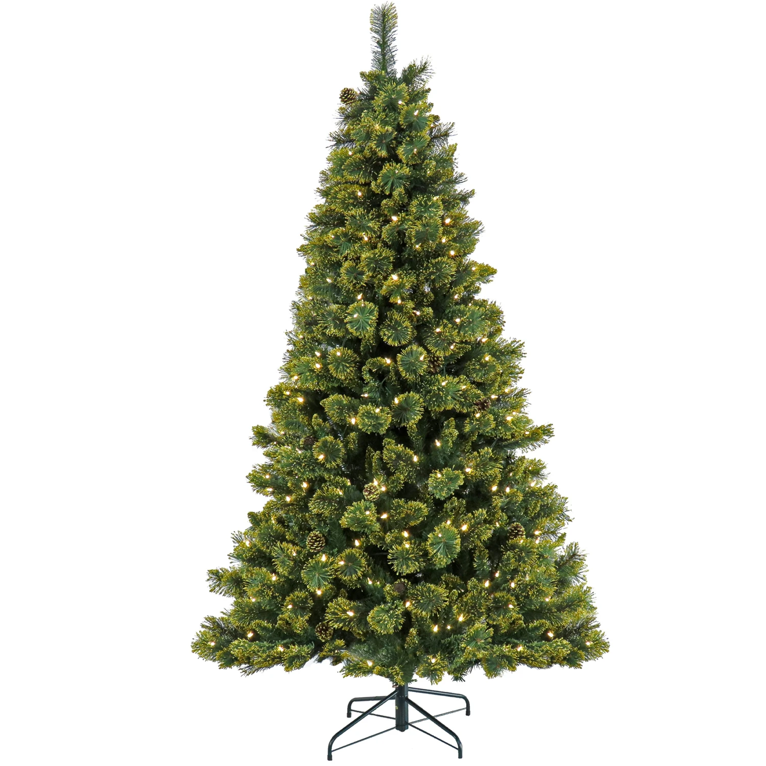 7 Ft. Pre-Lit Maine Pine Tree With LED Lights 1 7 Ft. Pre-Lit Maine Pine Tree With LED Lights