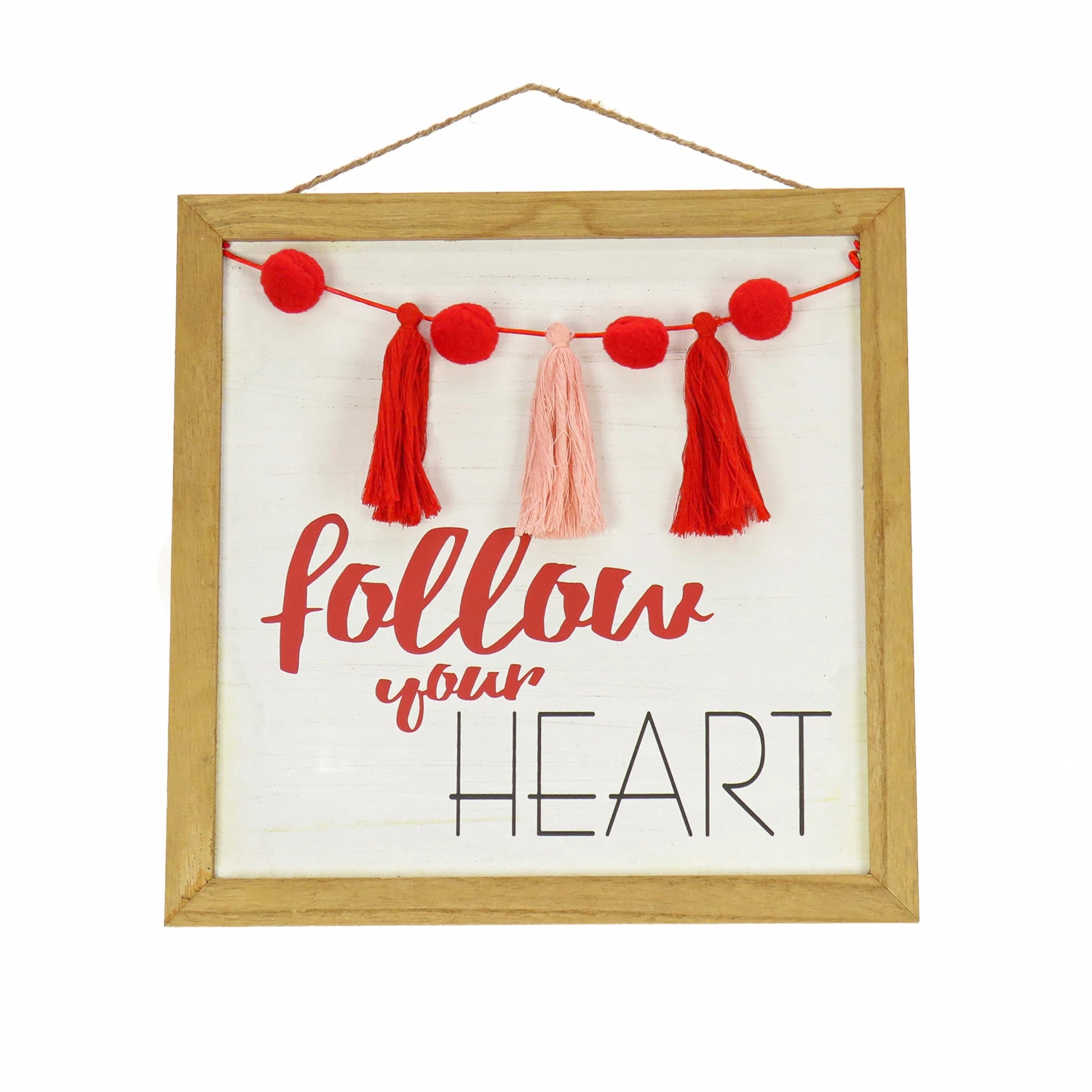 13 In. Valentine's 'Follow Your Heart' Hanging Wall Decoration 1 13 In. Valentine's 'Follow Your Heart' Hanging Wall Decoration