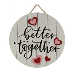 12 In. Valentine's 'Better Together' Hanging Wall Decoration