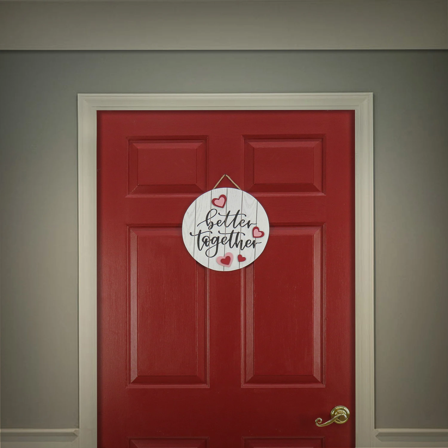 12 In. Valentine's 'Better Together' Hanging Wall Decoration 2 12 In. Valentine's 'Better Together' Hanging Wall Decoration - Image 2