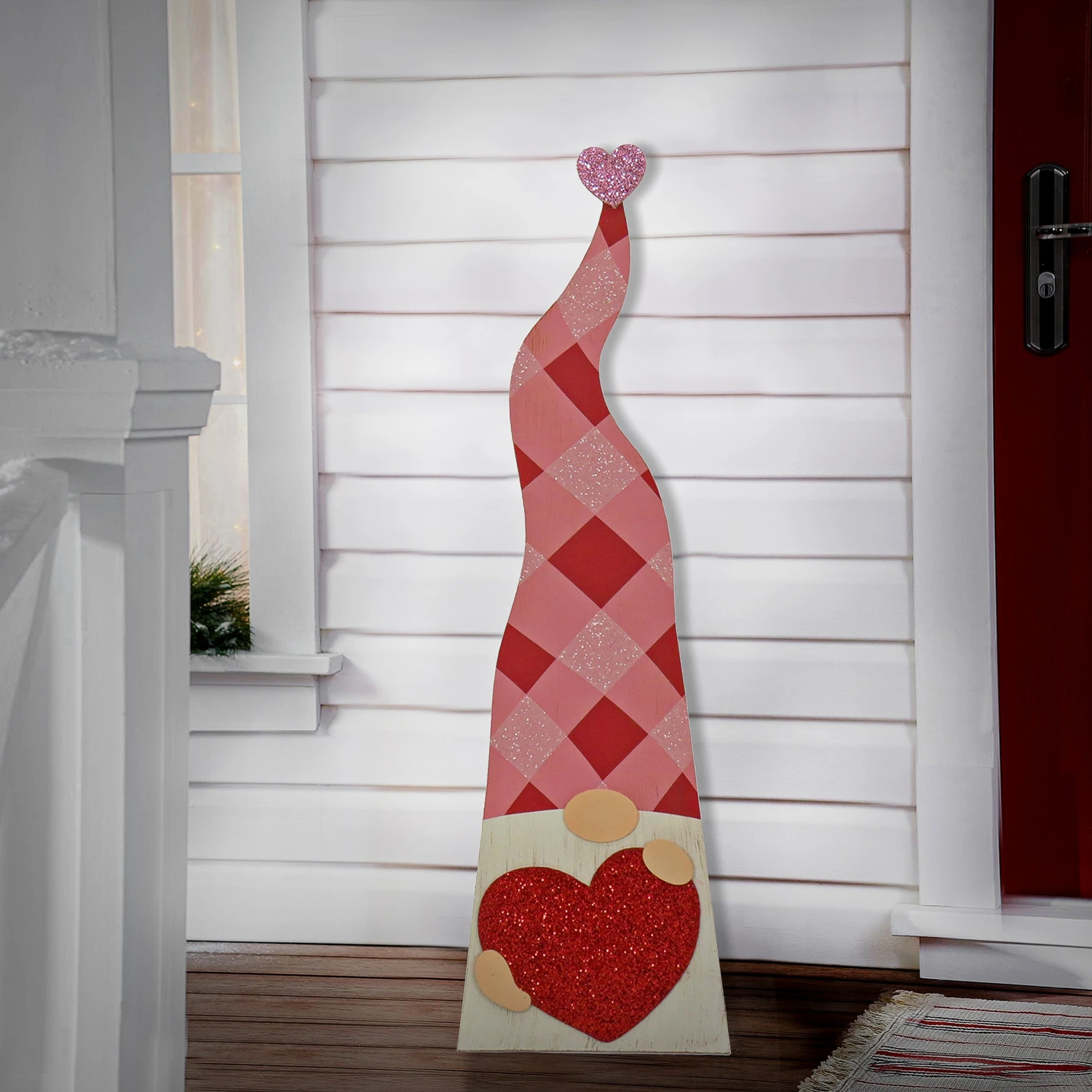 36 In. Valentine's Heart Gnomes Porch Decoration 2 36 In. Valentine's Heart Gnomes Porch Decoration - Image 2