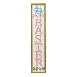 43 In. Pink Easter Sign Porch Decoration