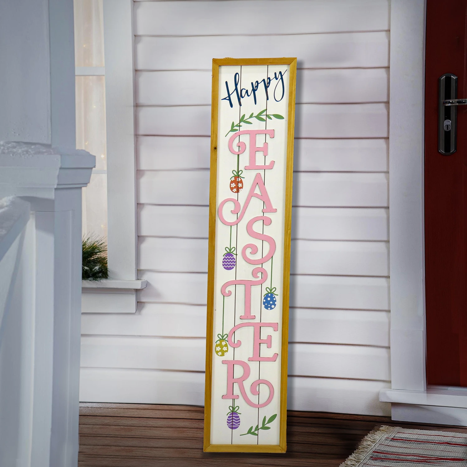 43 In. Happy Easter Sign Porch Decoration 2 43 In. Happy Easter Sign Porch Decoration - Image 2