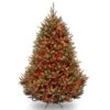 7.5 Ft. Pre-Lit Natural Fraser Fir Tree With Multicolor Lights