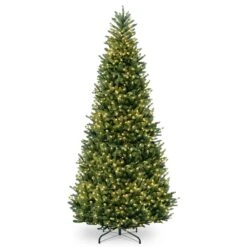 10 Ft. Pre-Lit Natural Fraser Slim Fir Tree With Clear Lights